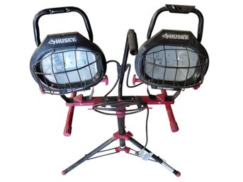 Husky Twin-head Halogen Work Light