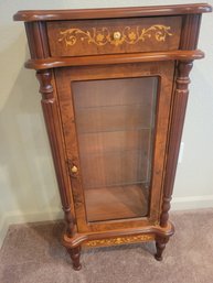 Italian Wood And Glass Cabinet