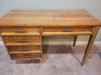 Mid Century Modern Wood Desk/ Sewing Machine Table