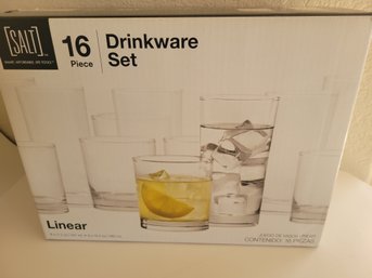 16 Piece  Drinkware Set