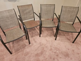 4 Stackable Outdoor Chairs