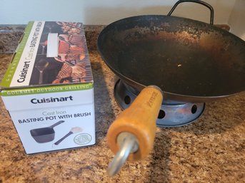 Cuisinart Cast Iron Basting Pot And A Wok