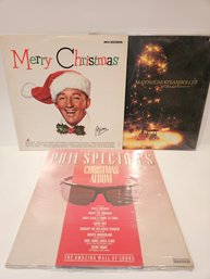 3 Christmas Albums Vinyl Records