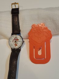 1976 Kelloggs Tony The Tiger Wrist Watch And Bookmark