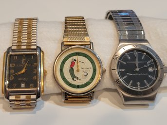 3 Mens Wrist Watches