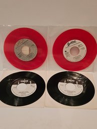 4 Promotional Copy 45 RPM Vinyl Records