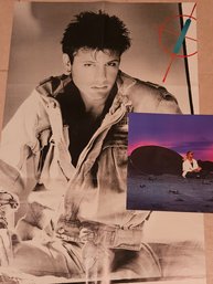 Vtg 1985 Corey Hart Poster And Stevie Wonder Lyrics Booklet