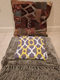 Tapestry Pillow And Throw Blankets