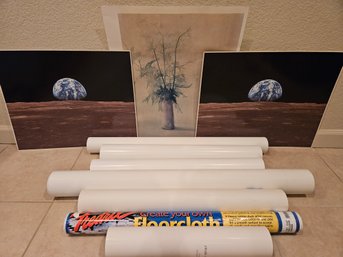 Lot Of 9 Posters And Create Your Own Floorcloth