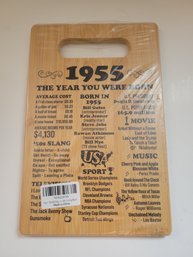 1955 The Year You Were Born Wooden Cutting Board