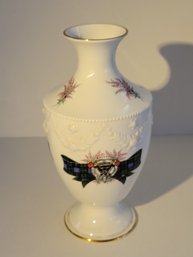 Vtg MacLeod Clan Fine Bone China Vase