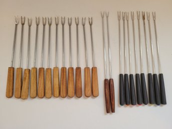 2 Vtg Fondue Fork Sets