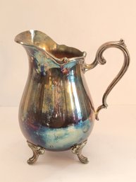 Vtg Webster Wilcox International Co. Silver Plated Water Pitcher