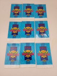 9 Unopened 1993 Upper Deck Coca-Cola Dennys Grand Slam Baseball Card