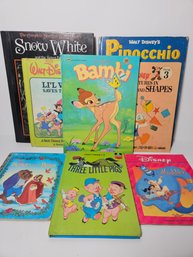 8 Vtg Walt Disney Children's Books