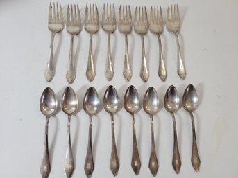 Vtg 16 Piece Sterling Silver Flatware
