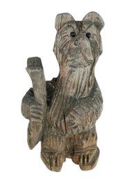 Chainsaw-carved Wooden Bear Statue
