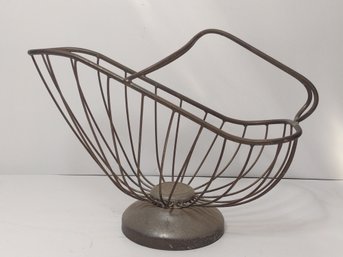 Vtg Italian Silver Plated Wine Bottle Caddy