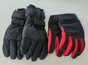 2 Pair Men's Columbia And Work Gloves Size XL