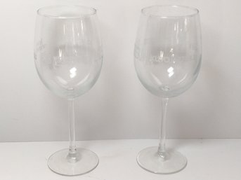 2 Balisteri Vineyards Wine Glasses