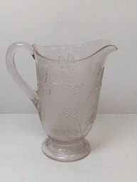 Antique Early American Pattern Glass Pitcher