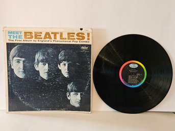 Vtg 1964 Meet The Beatles! Vinyl Record