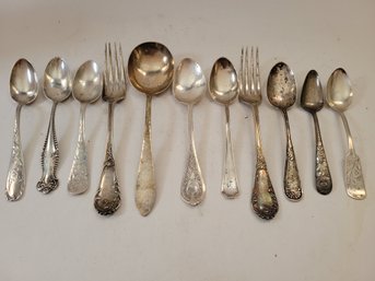 Assorted Antique Vtg Sterling Silver Flatware