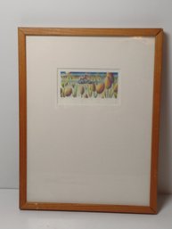 Print Of Desert Bicyclist Painting