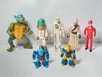 7 Vtg Action Figures Battle Beasts Star Wars
