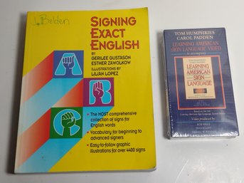 Sign Language Book And VHS