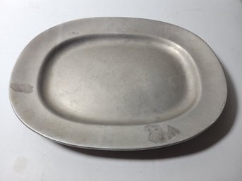 Vtg Wilton Columbia Oval Pewter Serving Platter