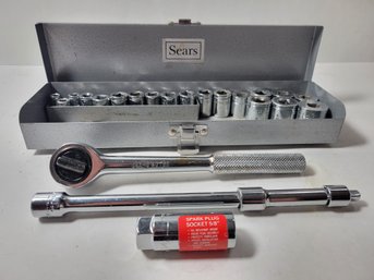 Vtg  Sears Tools Socket Set