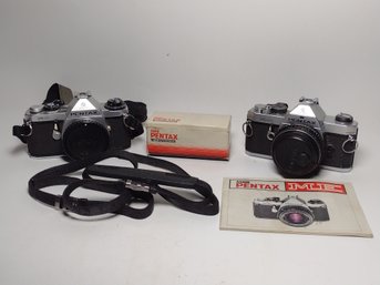 Vtg Pentax Cameras And Accessories