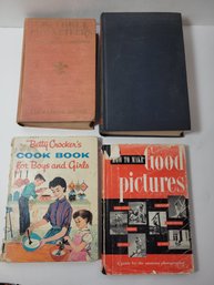 4 Vtg Hardcover Books  1920s To 1950s