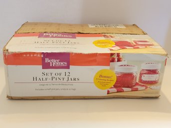 Better Homes And Garden Set Of 12 Half Pint Jars