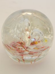 Art Glass Dome Paperweight