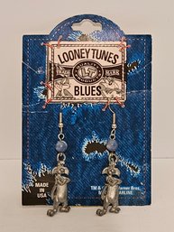Vtg 1995 Looney Tunes Blues Sylvester Earrings