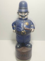 Vintage Hand Painted Police Decanter