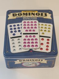 Cardinal Collectors Double Fifteen Jumbo Color Dot Dominoes Set