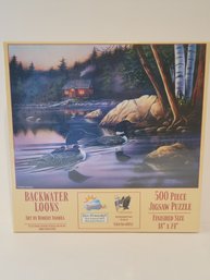 NEW 500 Piece Backwater Loons Jigsaw Puzzle