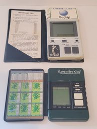 2 Vtg Handheld Electronic Golf Games