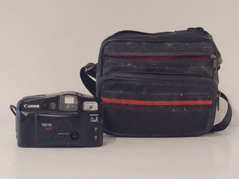 Canon Sure Shot Owl Camara And Carrying Case