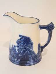 Antique Old Sleepy Eye Pottery Pitcher