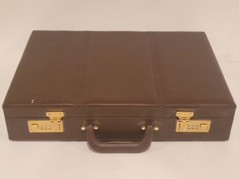 Vtg Brown Attache Briefcase