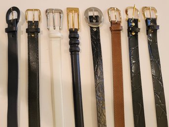 8 Assorted Ladies Belts Size 14