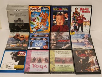 Downtown Abbey Box Set And 11 Movie And Fitness DVDS