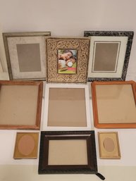 Assorted Picture Frame Lot X 9