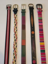 Collection Of Women's Fashion Belts X 5