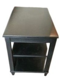 Ethan Allen New Country Black End Side Table