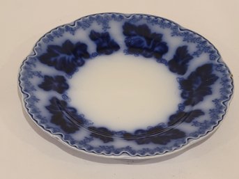 Vtg English Pottery Flow Blue Normandy Plate